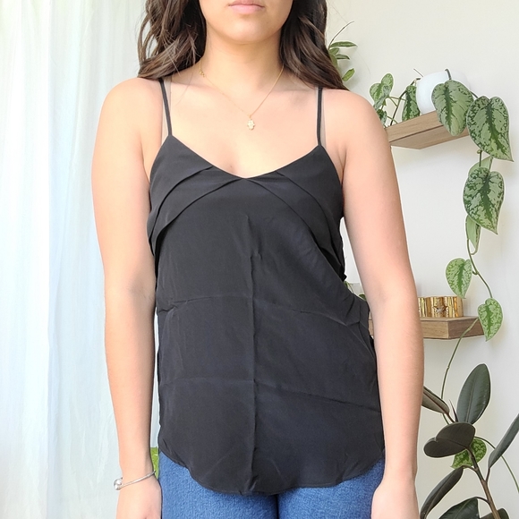 Aritzia black silk cami NWT - Picture 2 of 12